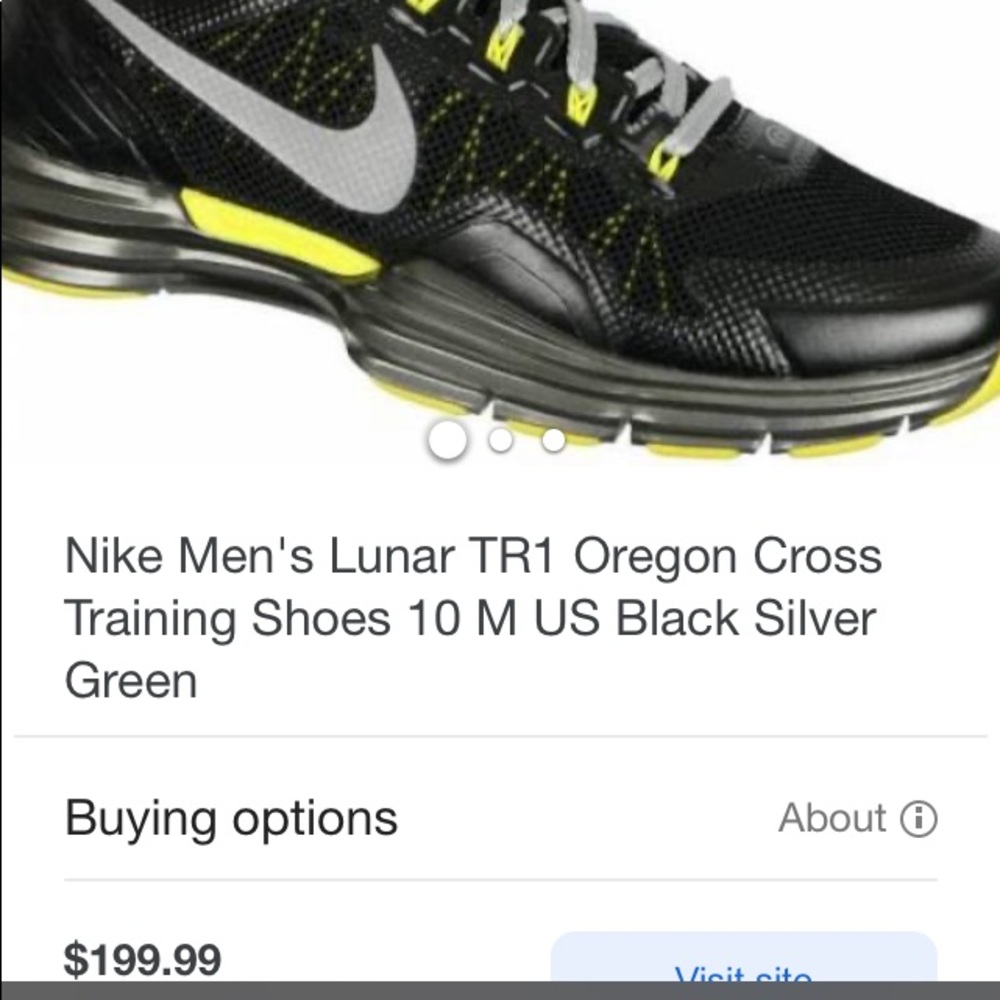 Nike men’s Lunar TR1 Cross Training shoe.